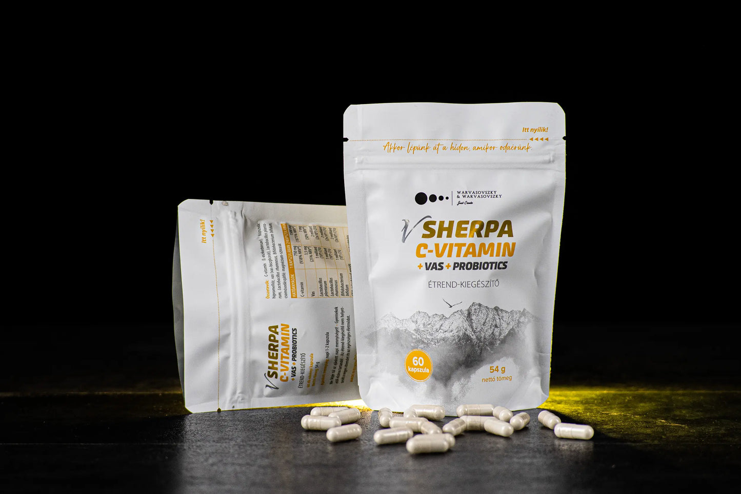 vSherpa C-vitamin + Vas + Probiotics étrend-kiegészítő