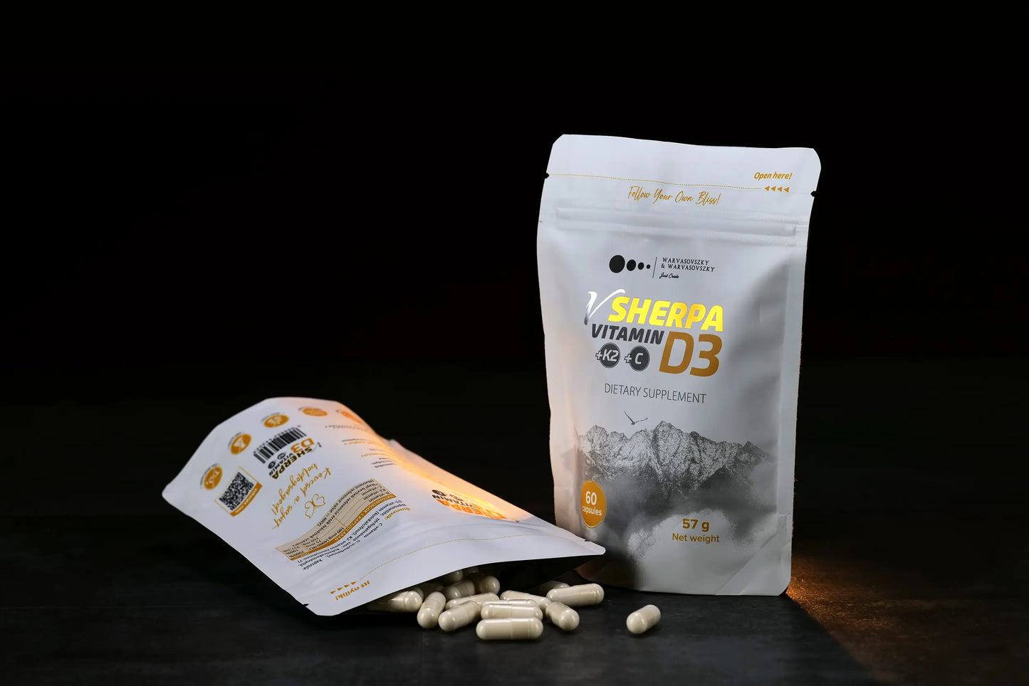 vSherpa D3-vitamin + K2-vitamin + C-vitamin étrend-kiegészítő