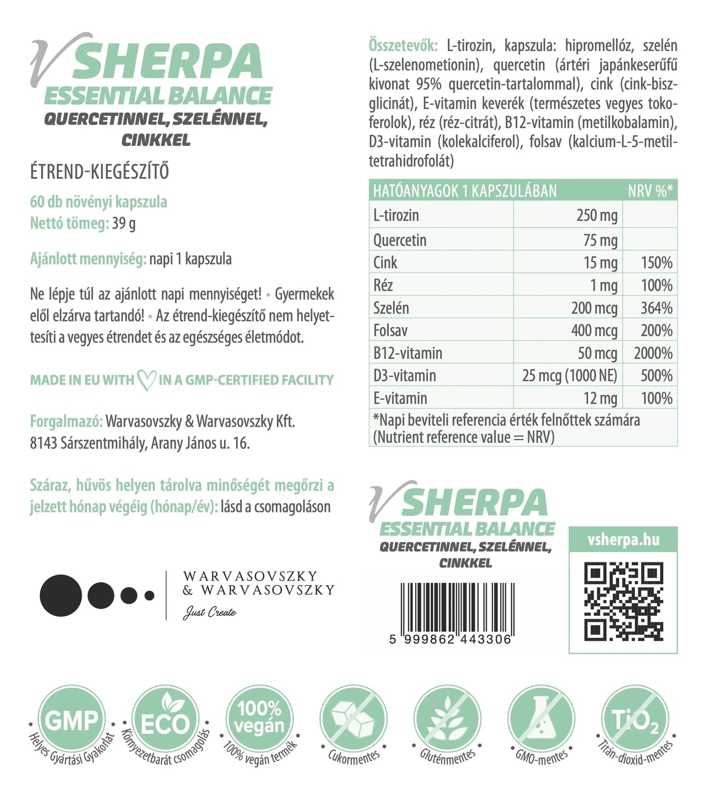 vSherpa Essential Balance étrend-kiegészítő