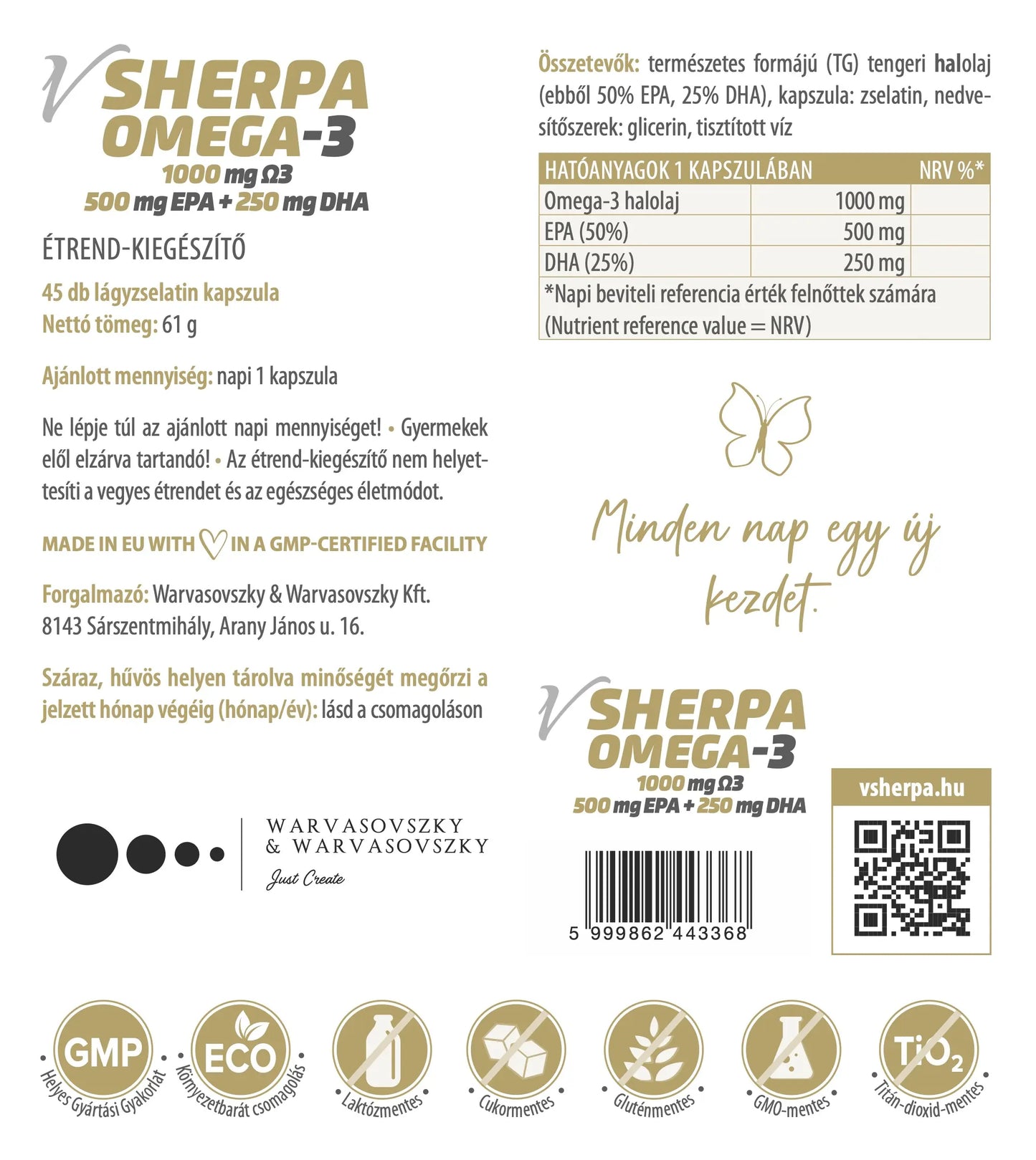 vSherpa Omega-3 étrend-kiegészítő