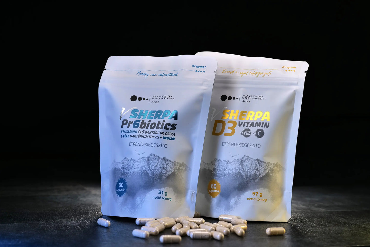 vSherpa Pr6biotics + D-vitamin (2 termék)