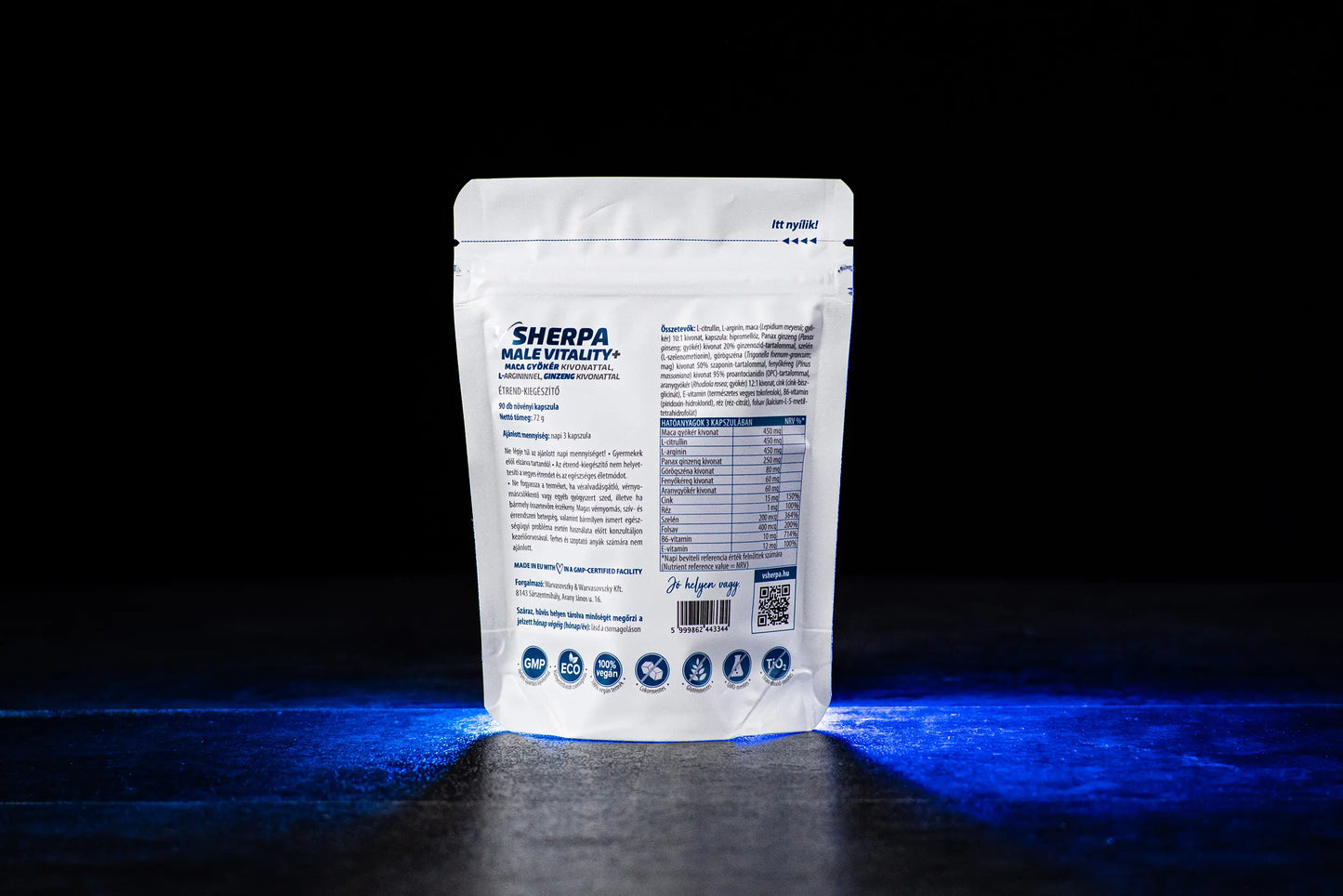 vSherpa Male Vitality+ étrend-kiegészítő