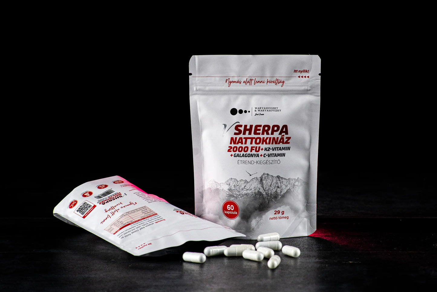 vSherpa Nattokináz + K2-vitamin + Galagonya + C-vitamin étrend-kiegészítő