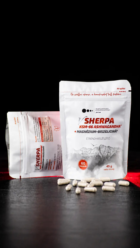 Supliment alimentar vSherpa KSM-66® Ashwagandha + Bisglicinat de magneziu