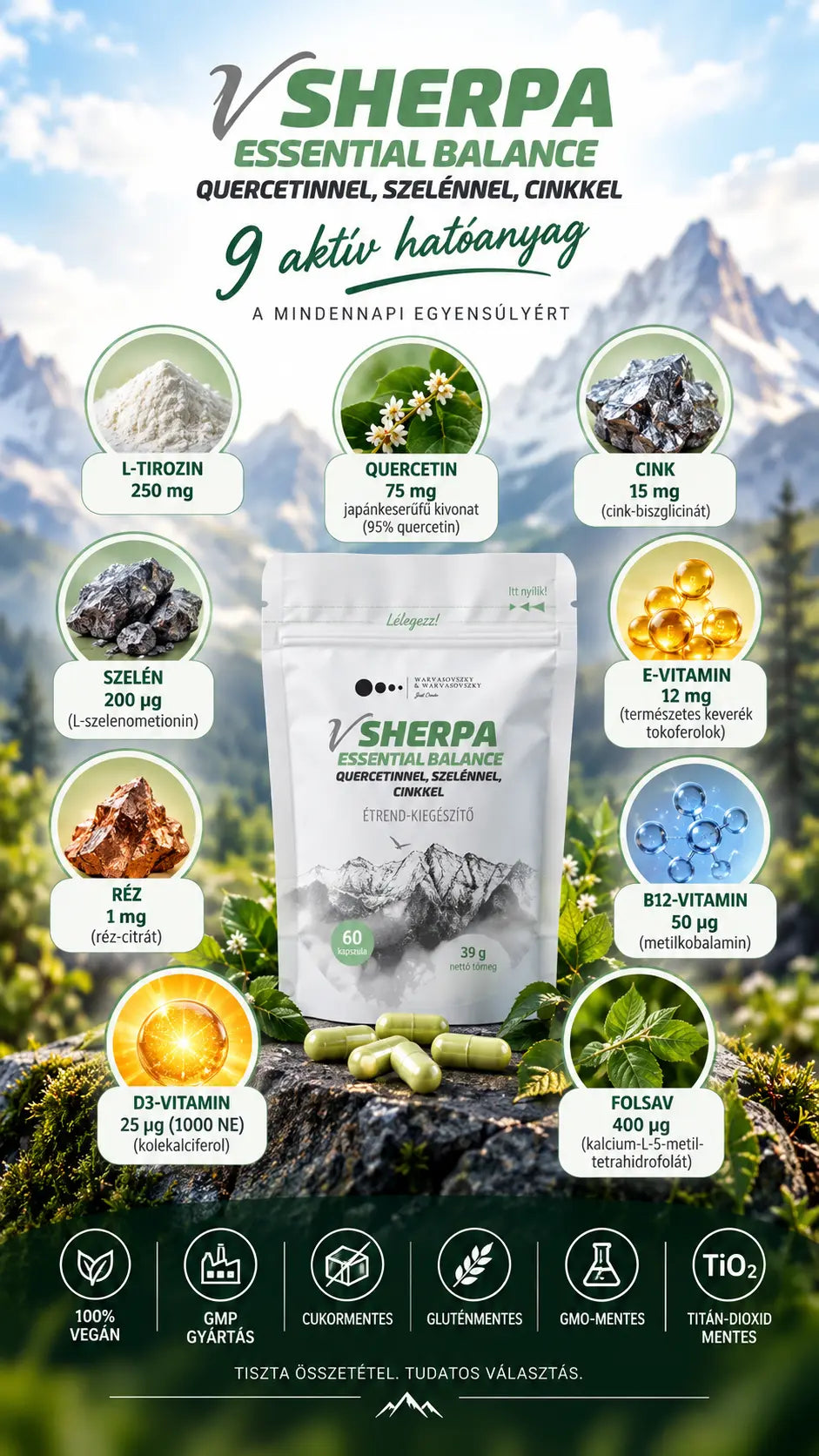 Supliment alimentar vSherpa Essential Balance