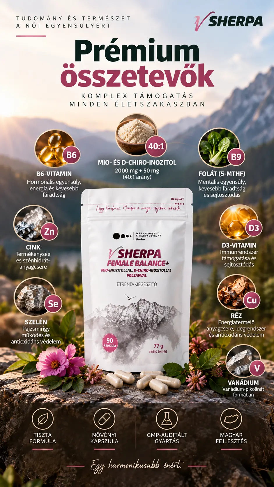 vSherpa Female Balance+ étrend-kiegészítő