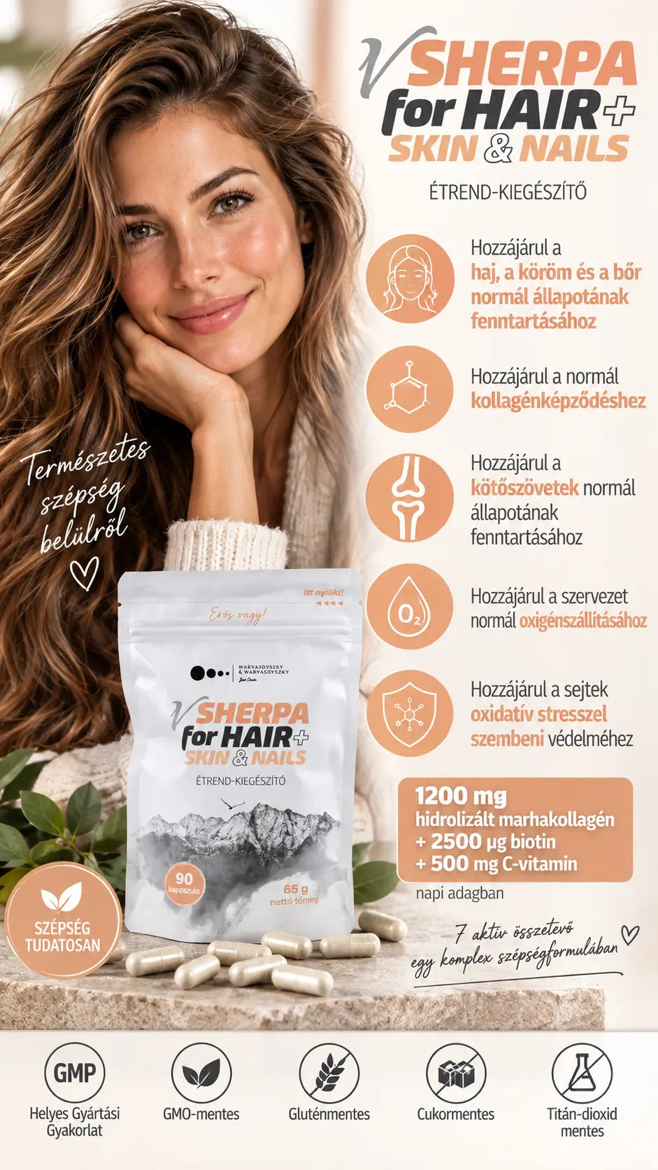 vSherpa for hair, skin & nails étrend-kiegészítő