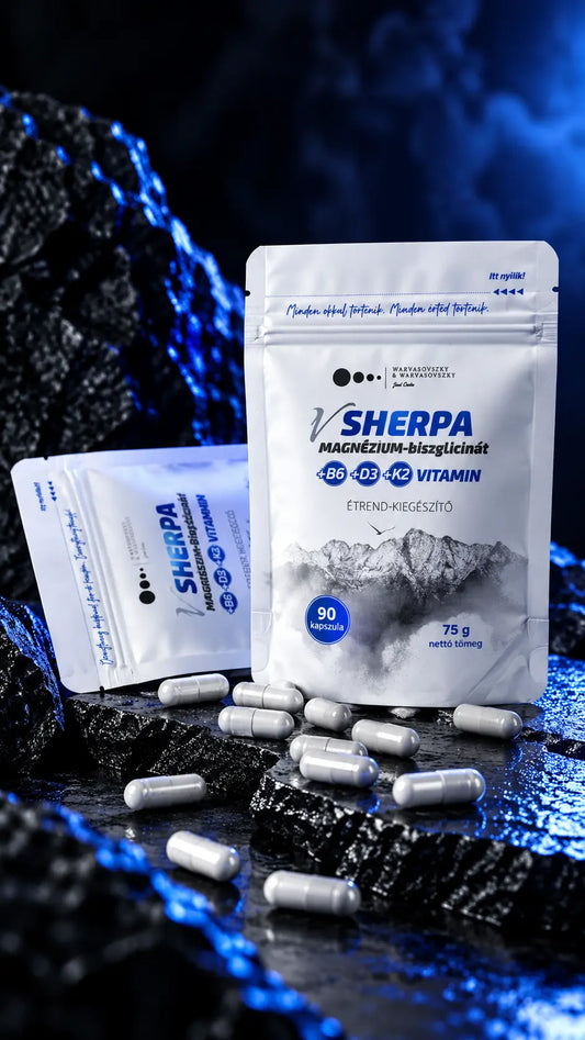 vSherpa Magnesium Bisglycinate + Vitamin B6 + Vitamin D3 + Vitamin K2 dietary supplement 