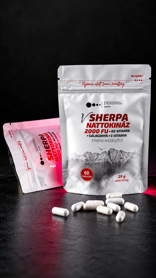 vSherpa Nattokináz + K2-vitamin + Galagonya + C-vitamin étrend-kiegészítő