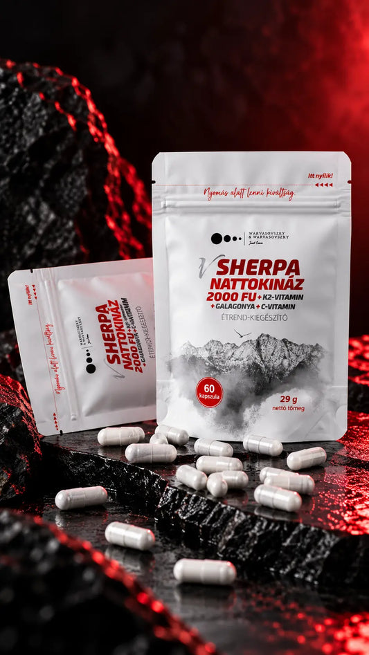 vSherpa Nattokinase + Vitamin K2 + Hawthorn + Vitamin C dietary supplement 