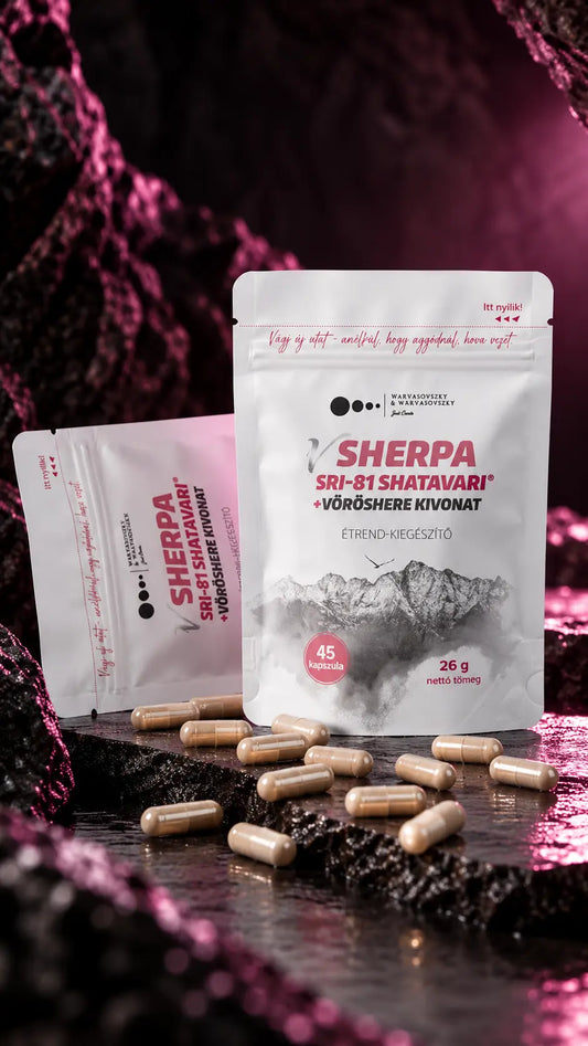 vSherpa SRI-81® Shatavari + Vöröshere kivonat étrend-kiegészítő
