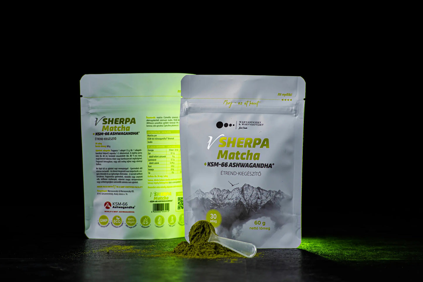 vSherpa Matcha + KSM-66 Ashwagandha étrend-kiegészítő
