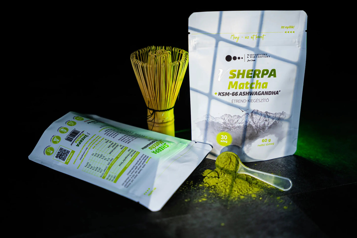 vSherpa Matcha + KSM-66 Ashwagandha étrend-kiegészítő