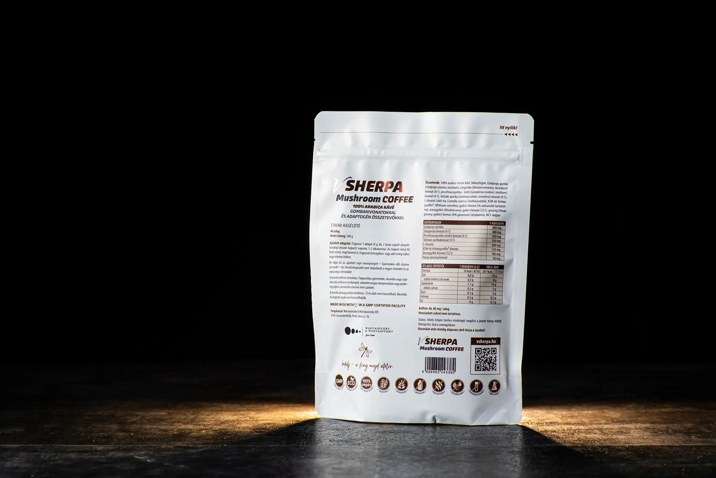 vSherpa Mushroom Coffee étrend-kiegészítő